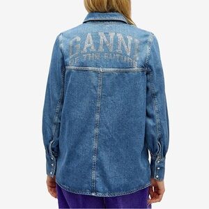 Ganni Denim Shirt - size 32 fits small/medium